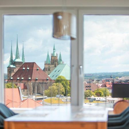 At The Top - Penthouse Ueber Den Daechern Der Stadt エアフルト エクステリア 写真